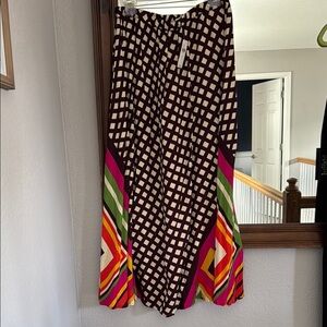 Geometric Patterned Maxi Skirt